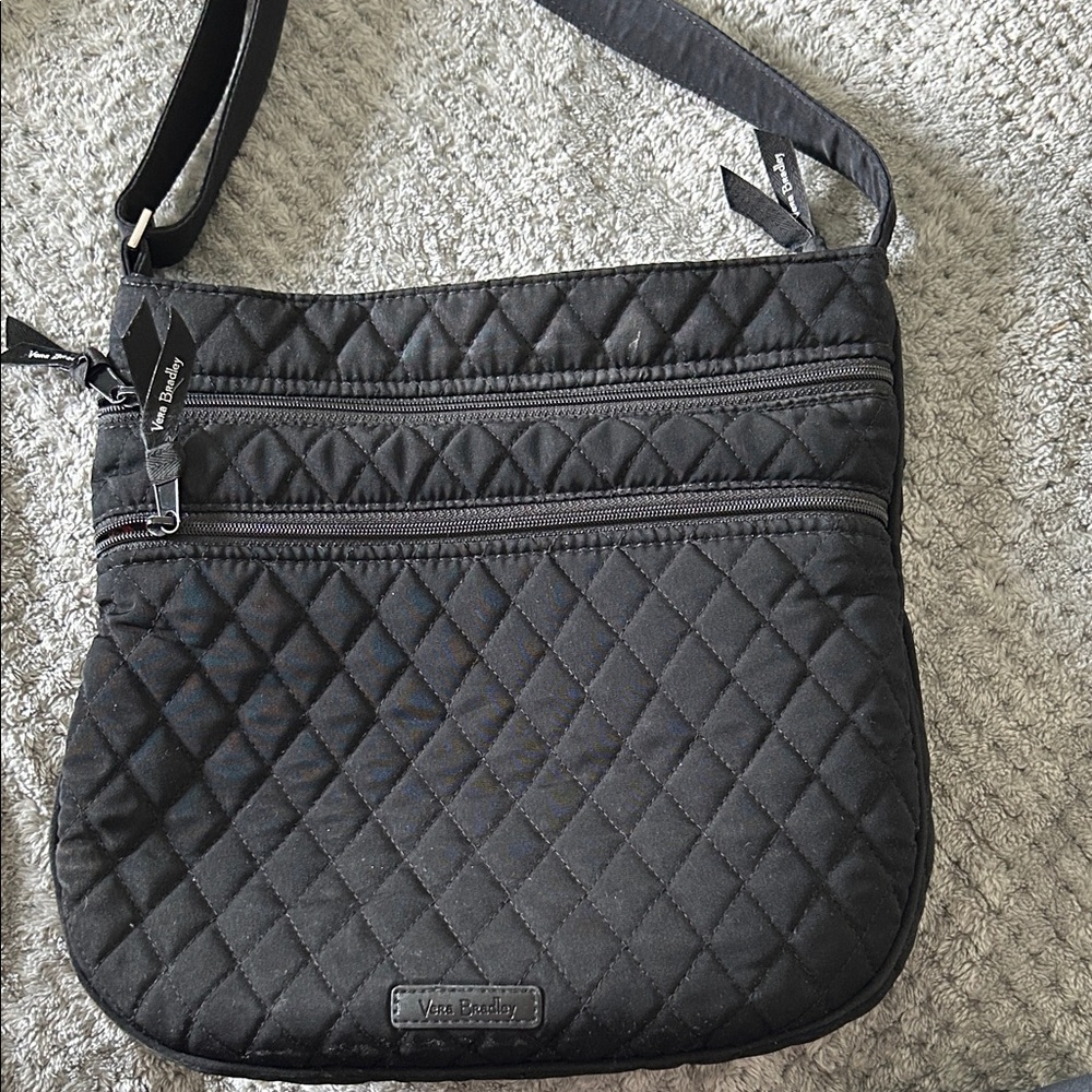 Vera Bradley Black Quilted Crossbody Bag